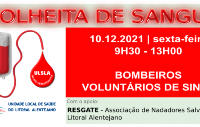 ULSLA realiza colheita de sangue em Sines e Alcácer do Sal