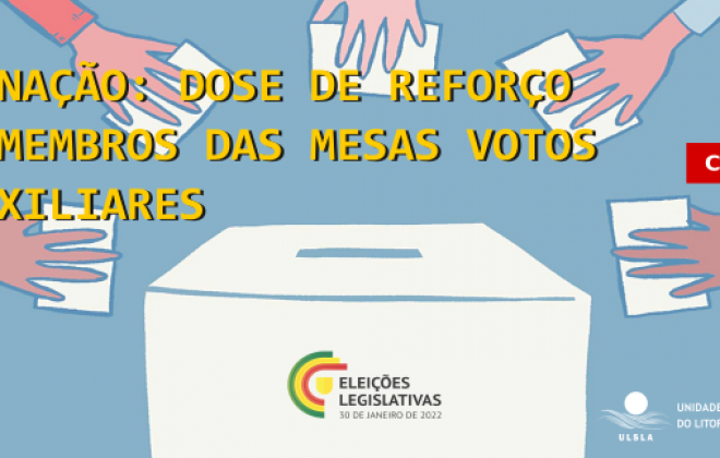 Membros envolvidos no processo eleitoral serão vacinados no domingo