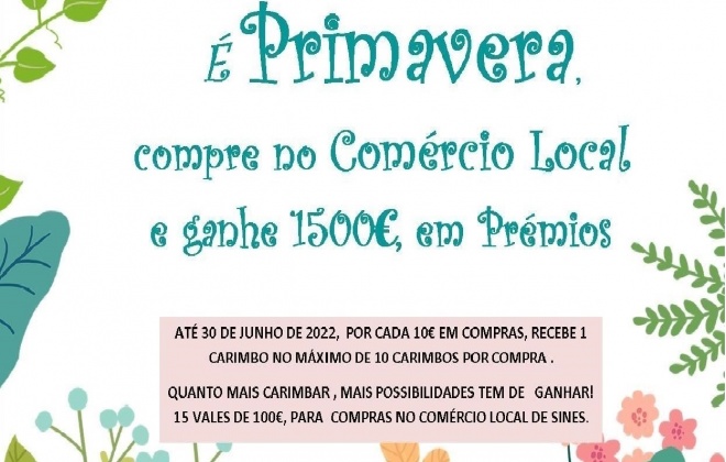 Associação do Comércio Local de Sines lança campanha “É Primavera, compre no Comércio Local”