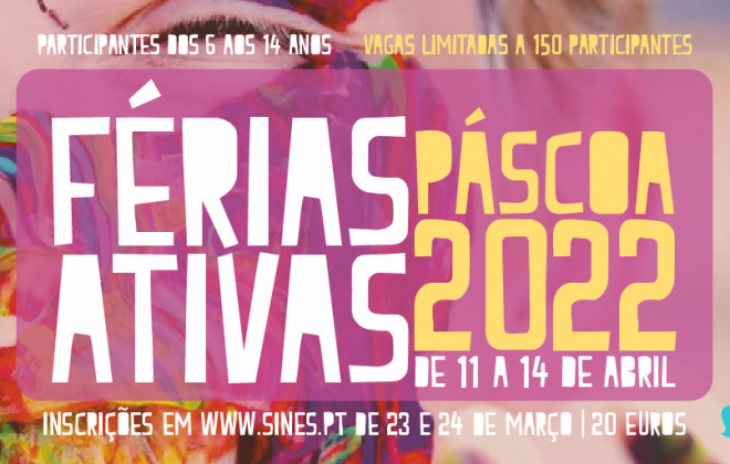 Férias Ativas da Páscoa decorrem em Sines de 11 a 14 de abril