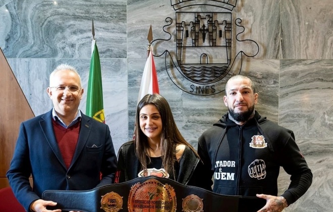 Campeã Andreia Conceição foi hoje recebida na Câmara Municipal de Sines