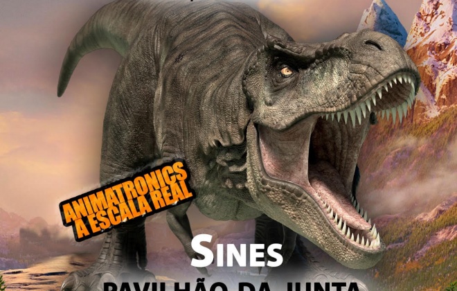 Pavilhão da Junta de Freguesia de Sines recebe exposição de dinossauros