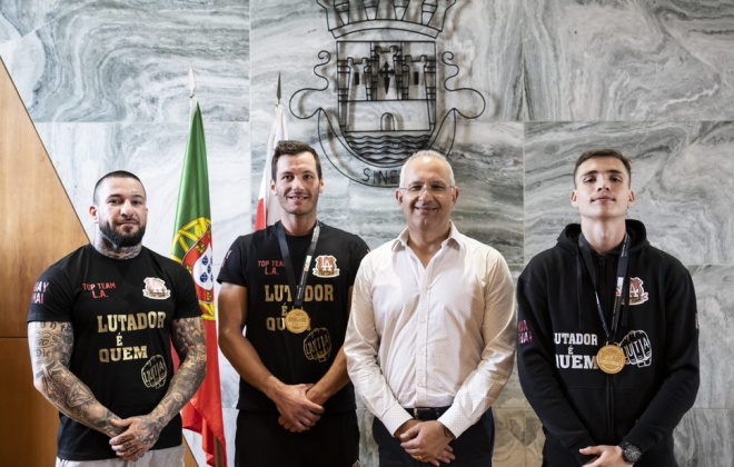 Campeões nacionais de Kickboxing recebidos na Câmara Municipal de Sines