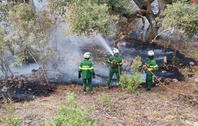 Exercito ajuda no rescaldo a incêndios e na confeção de refeições