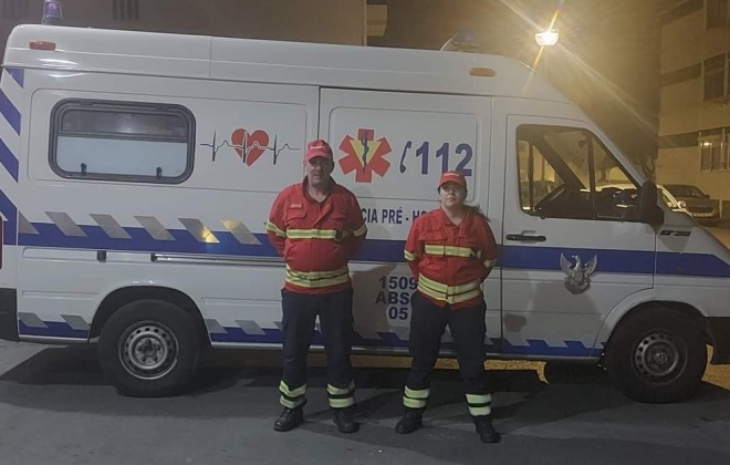 Bombeiros de Santiago do Cacém apoiam combate a incêndio em Ourém