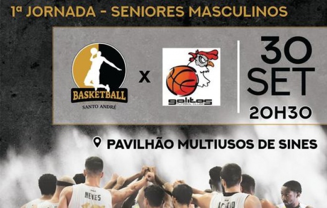 Atlético Basquete Clube de Santo André defronta o Galitos em Sines