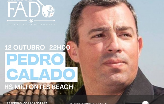 Pedro Calado atua esta quarta-feira no HS Clube de Fado em Vila Nova de Milfontes