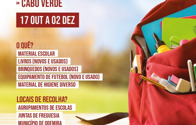 Odemira promove campanha de recolha de bens para Cabo Verde