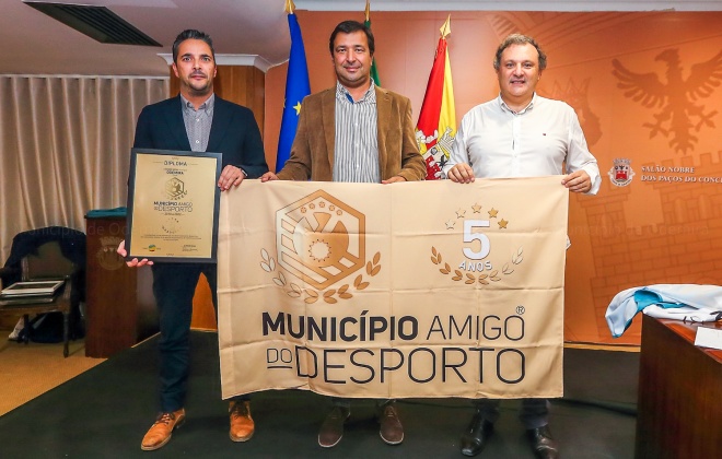 Município de Odemira distinguido como Amigo do Desporto pelo 5º ano