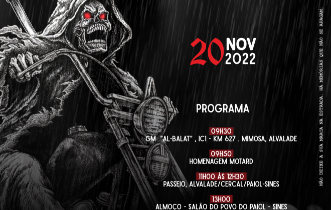 Associações motards assinalam Dia Mundial da Memória neste domingo