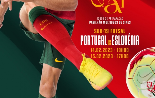 Seleções de futsal dos escalões sub-19 e sub-21 jogam em Sines