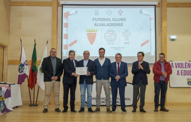 F.C. Alvaladense é uma entidade formadora certificada pela Federação Portuguesa de Futebol