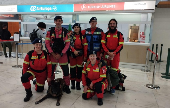 Seis operacionais da SAR TEAM já chegaram à Turquia