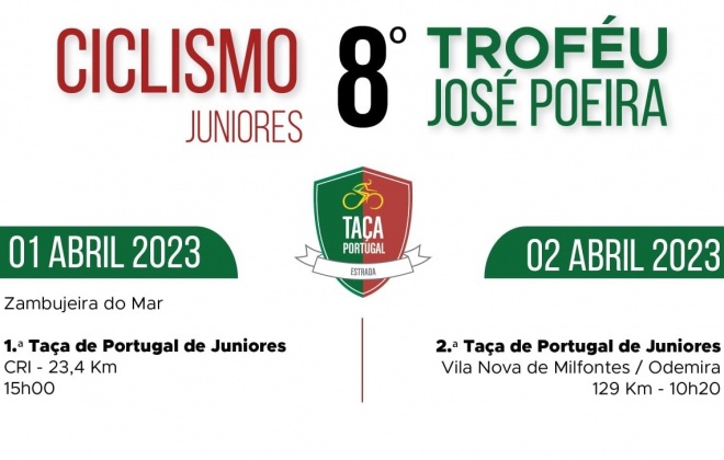 Odemira recebe a 8.ª edição do Troféu José Poeira nos dias 1 e 2 de abril