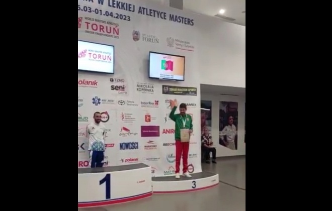 Edgar Matias conquistou a medalha de bronze nos Campeonatos do Mundo de Masters