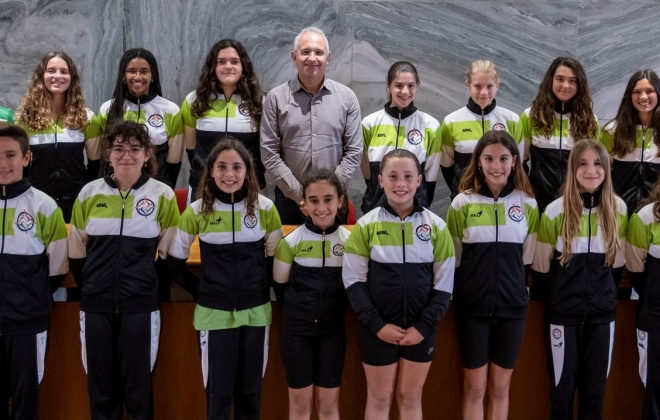 Academia de Ginástica de Sines recebida nos Paços do Concelho
