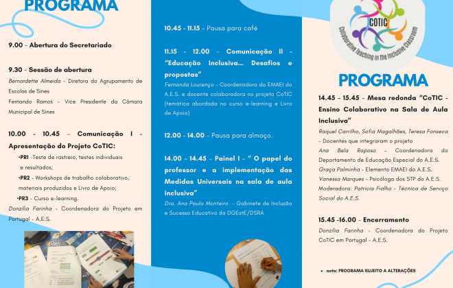 Sines recebe Conferência Nacional de apresentação do projeto Erasmus + CoTIC