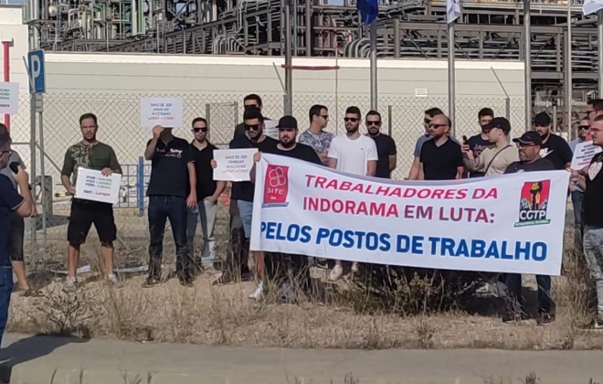 Trabalhadores da Indorama manifestam-se em Lisboa na segunda-feira