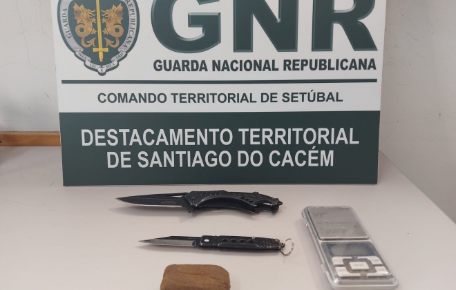 Jovem de 16 anos detido em Santiago do Cacém por tráfico de droga