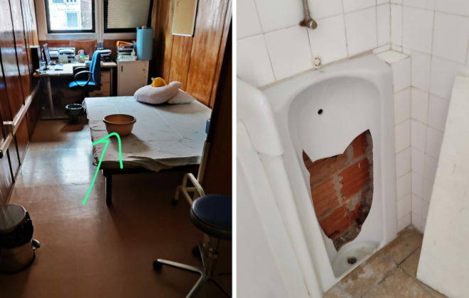 Utentes preocupados com a degradação da Extensão Saúde de Vila Nova de Santo André