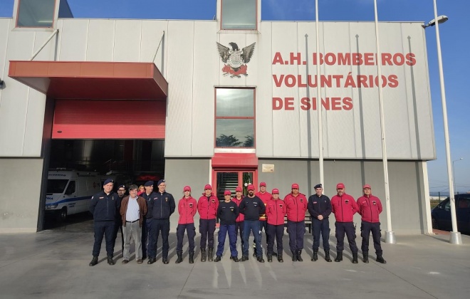 Comandante Nacional da Proteção Civil visitou os Bombeiros de Sines