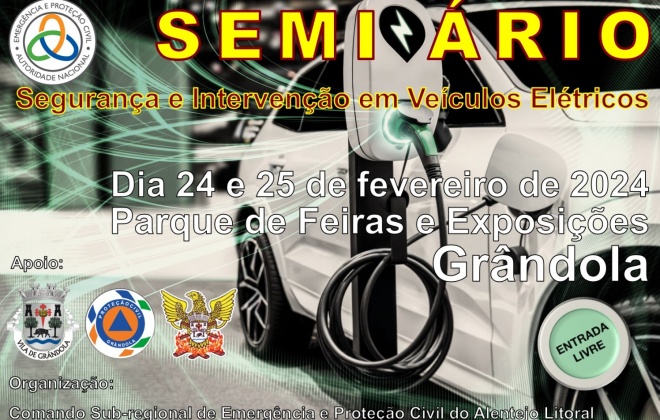 Grândola recebe seminário “Segurança e Intervenção em Veículos Elétricos”