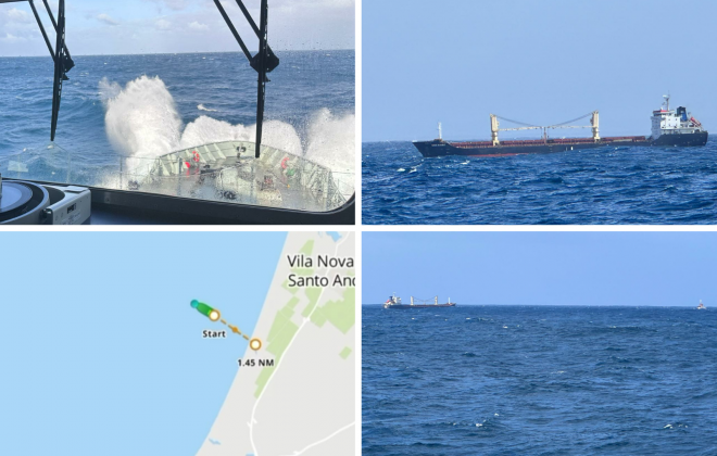 Marinha coordena operação que evita catástrofe ecológica ao largo de Sines