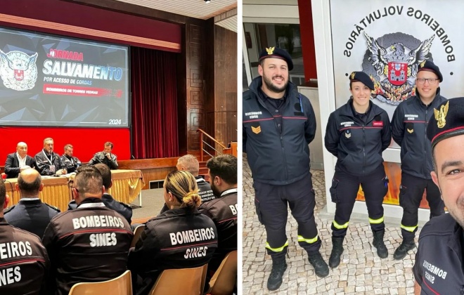 Bombeiros de Sines participaram em Jornada de Salvamento por Acesso de Cordas