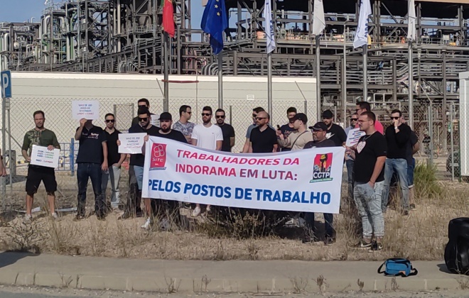 Trabalhadores da fábrica da Indorama em Sines continuam em lay-off