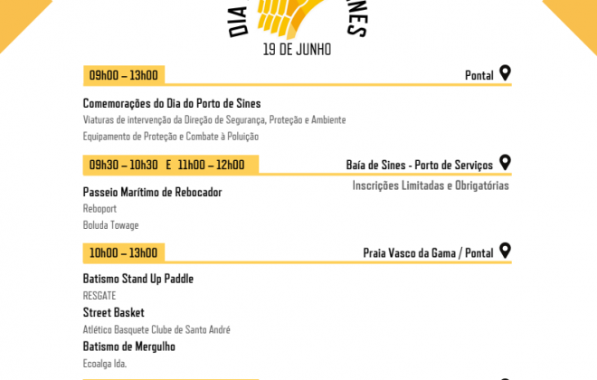 Dia do Porto de Sines assinalado na quarta-feira com atividades para a comunidade