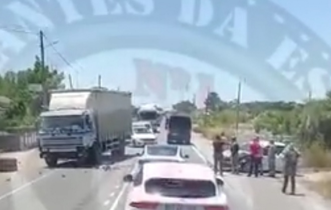 Colisão entre pesado e ligeiro provoca ferido ligeiro no IC1 em Grândola