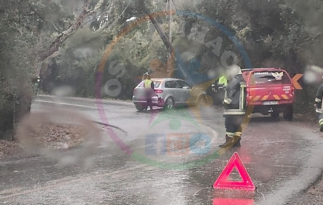 Despiste provoca dois feridos na EM 548 no concelho de Santiago do Cacém