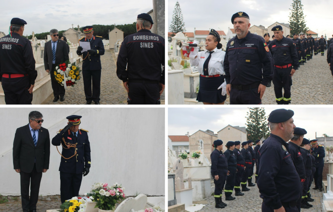 Bombeiros de Sines homenagearam bombeiros já falecidos