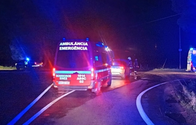 Colisão provoca um ferido ligeiro na EN 120-1 no concelho de Sines