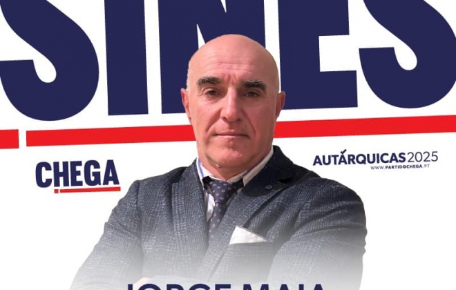 Jorge Maia é o candidato do Chega à presidência da Câmara Municipal de Sines