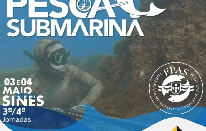 Sines recebe nos dias 3 e 4 de maio o Campeonato Nacional de Pesca Submarina 2025