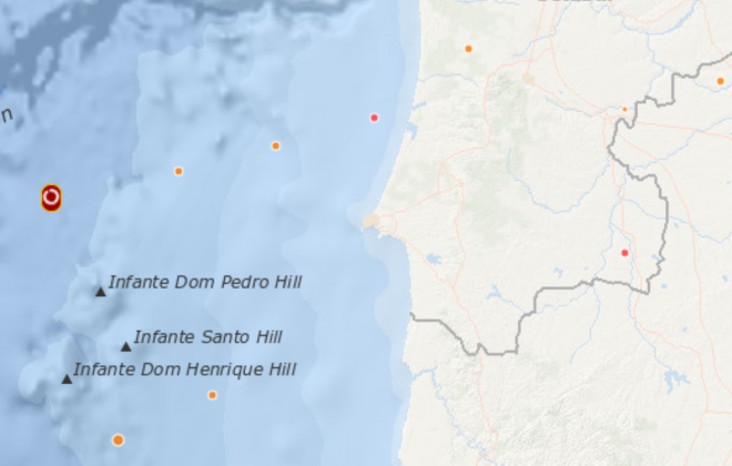 Sismo de 2,5 foi registado ao largo de Sines nesta terça-feira