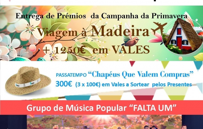Associação do Comercio Local de Sines entrega os prémios da Campanha da Primavera neste sábado a partir das 17 horas