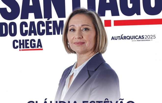 Cláudia Estêvão é a candidata do CHEGA à presidência da Câmara Municipal de Santiago do Cacém