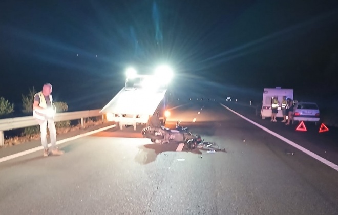 Colisão entre mota e carro provoca dois feridos graves na A2 em Alcácer do Sal