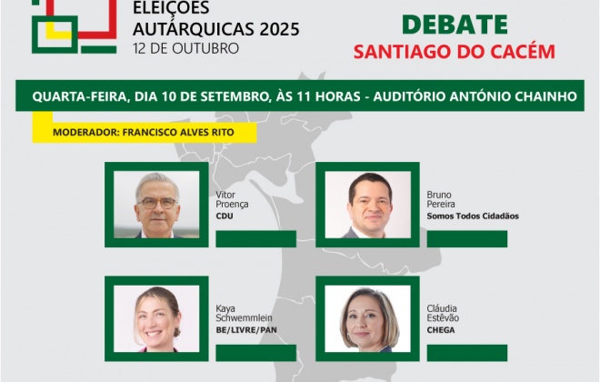 Debate junta os candidatos à C.M. de Santiago do Cacém