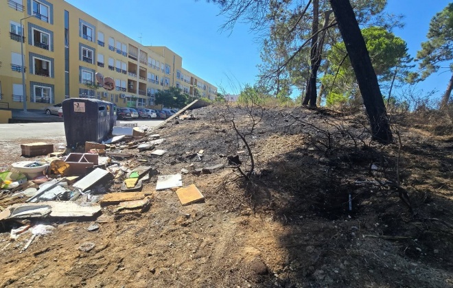 Incêndio consumiu área de pasto e mato em Vila Nova de Santo André
