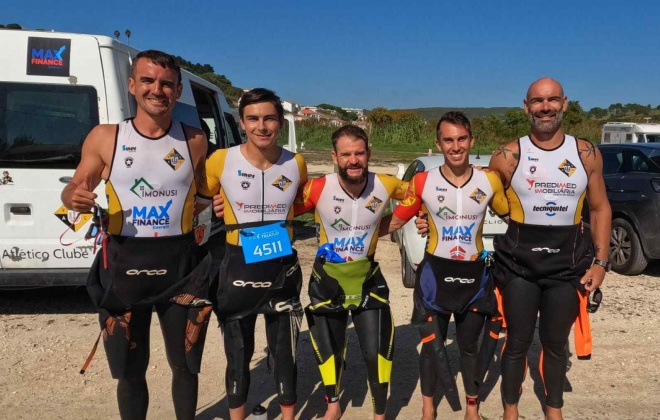 Em dia de aniversário triatlo do Vasco da Gama rumou à Foz do Arelho