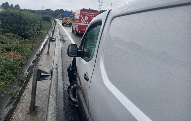 Despiste provoca um ferido ligeiro na A2 em Alcácer do Sal