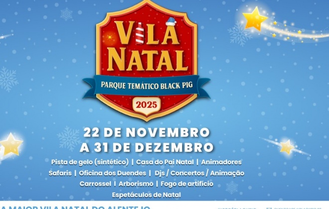 A magia do Natal regressou à Costa Alentejana até ao dia 31 de dezembro