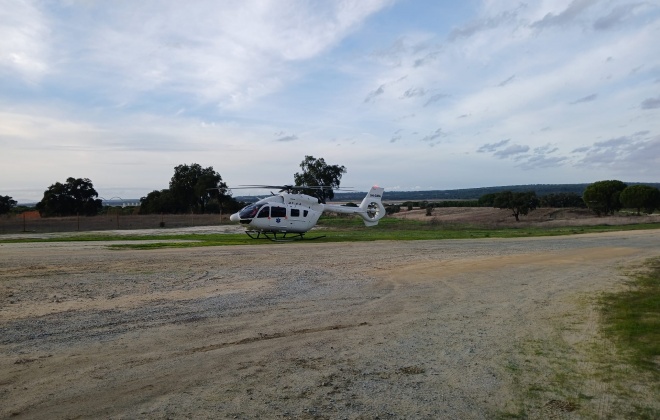 Acidente de trabalho provoca um ferido grave em Alcácer do Sal