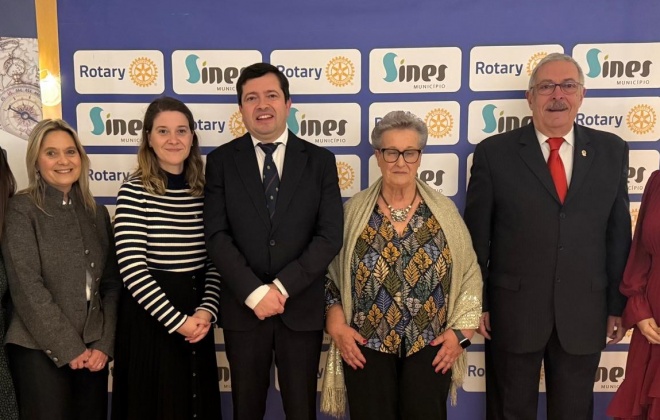 Bruno Gonçalves Pereira foi o convidado do jantar realizado pelo Rotary Club de Sines