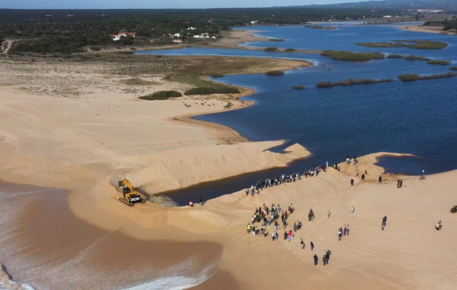 Lagoa de Melides vai ser aberta ao mar na próxima sexta-feira às 7h30