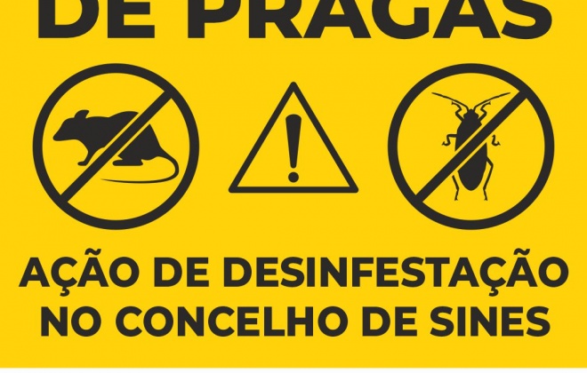 Câmara de Sines realiza ação de desinfestação de pragas entre 13 e 24 de abril de 2026
