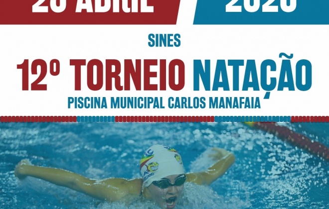 Sines recebe no dia 25 de abril o 12.º Torneio de Natação do Litoral Alentejano
